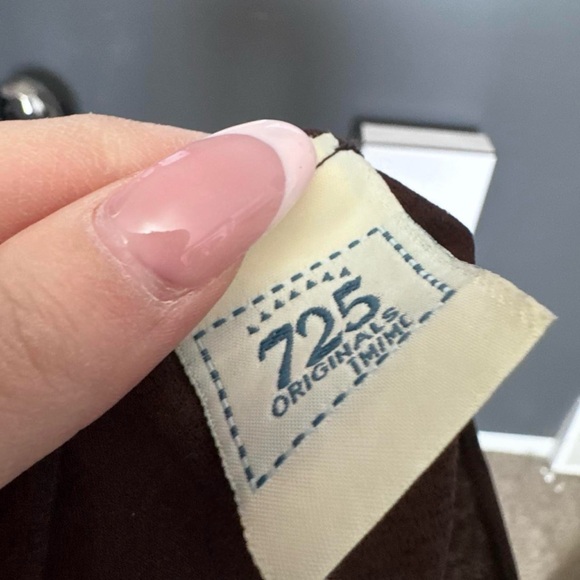 725 Originals Asymmetrical Brown Y2K Top - Picture 4 of 4